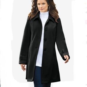 PLUS SIZE 26/28 A-Line Plush Fleece Jacket